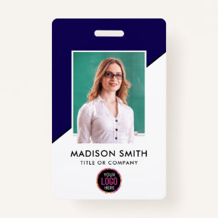 Custom Employee Minimalist Business Employee ID Badge