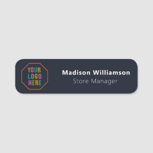 Custom Employee Name Badge Logo, Magnetic or Pin