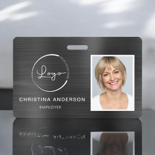 Custom Employee Name Logo Photo Corporate Work ID Badge