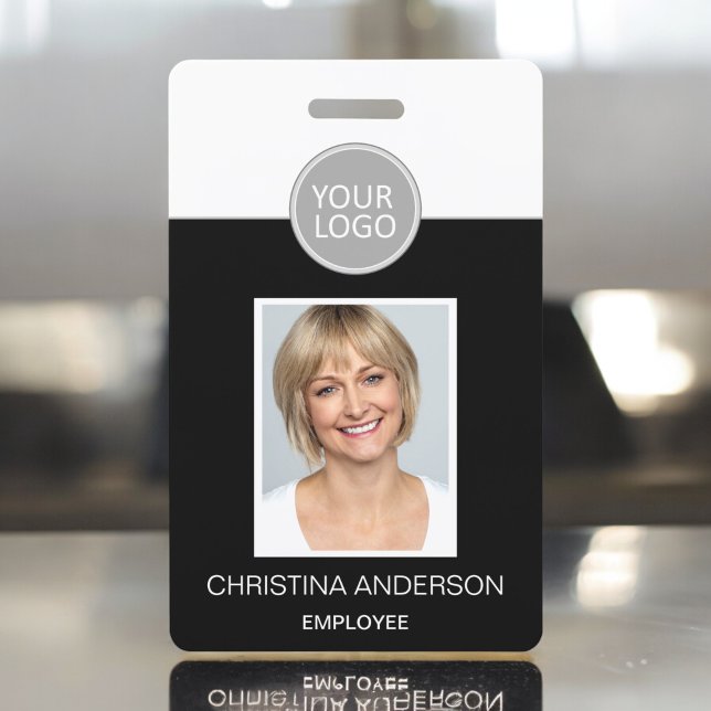Custom Employee Name Logo Photo Corporate Work ID Badge (Creator Uploaded)