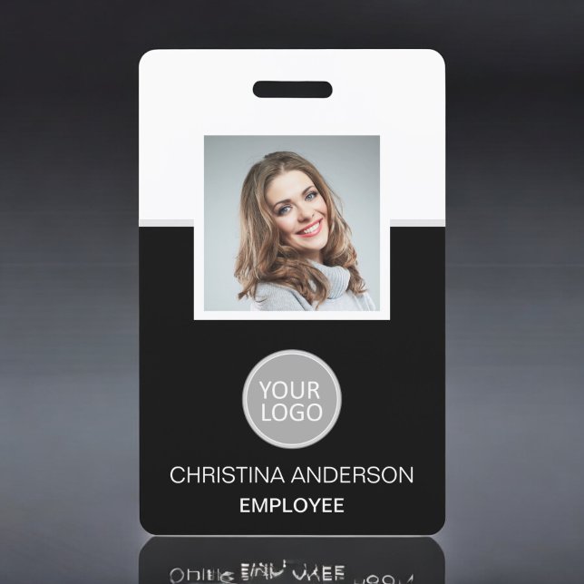 Custom Employee Name Logo Photo Corporate Work ID Badge (Creator Uploaded)
