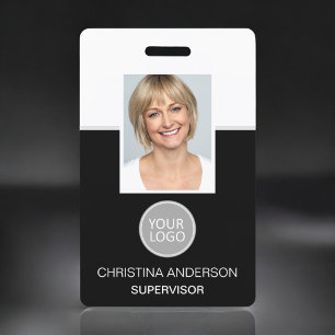 Custom Employee Name Logo Photo Corporate Work ID Badge