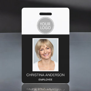 Custom Employee Name Logo Photo Corporate Work ID Badge