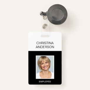 Custom Employee - Name Photo Corporate Work ID Badge