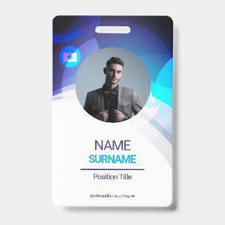 Custom Employee -Photo, Address, Logo, Name, Phone ID Badge