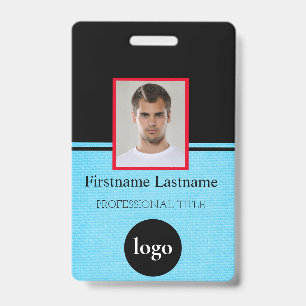Custom Employee - Photo, Bar Code, Logo, Name Badg ID Badge