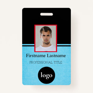 Custom Employee - Photo, Bar Code, Logo, Name Badg ID Badge