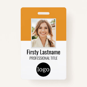 Custom Employee - Photo, Bar Code, Logo, Name Badg ID Badge