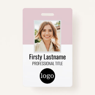Custom Employee - Photo, Bar Code, Logo, Name Badg ID Badge