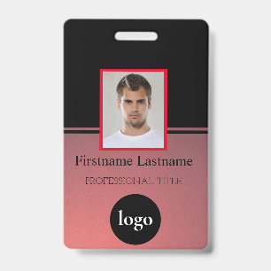 Custom Employee - Photo, Bar Code, Logo, Name Badg ID Badge