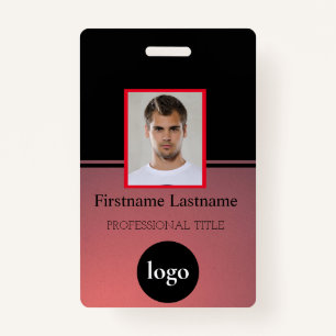 Custom Employee - Photo, Bar Code, Logo, Name Badg ID Badge
