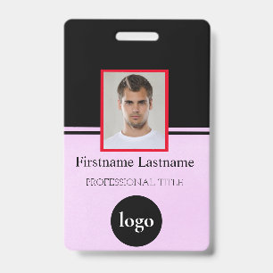 Custom Employee - Photo, Bar Code, Logo, Name Badg ID Badge