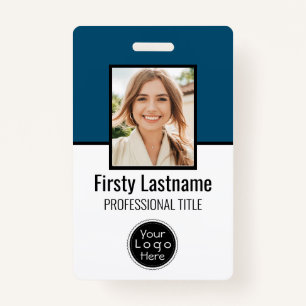 Custom Employee - Photo, Bar Code, Logo, Name Badg ID Badge