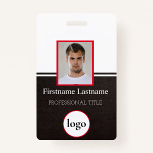 Custom Employee - Photo, Bar Code, Logo, Name Badg ID Badge