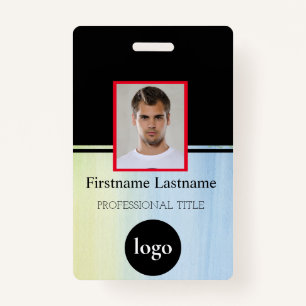 Custom Employee - Photo, Bar Code, Logo, Name Badg ID Badge