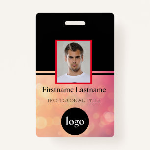 Custom Employee - Photo, Bar Code, Logo, Name Badg ID Badge