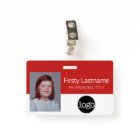 Custom Employee - Photo, Bar Code, Logo, Name