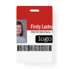 Custom Employee - Photo, Bar Code, Logo, Name