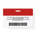 Custom Employee - Photo, Bar Code, Logo, Name