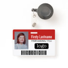 Custom Employee - Photo, Bar Code, Logo, Name
