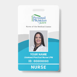 Custom Employee - Photo, Bar Code, Logo, Name ID Badge