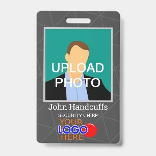 Custom Employee - Photo, Bar Code, Logo, Name ID Badge
