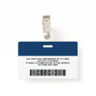 Custom Employee - Photo, Bar Code, Logo, Name