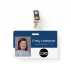 Custom Employee - Photo, Bar Code, Logo, Name