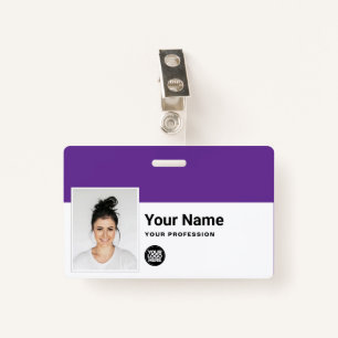 Custom Employee - Photo, Bar Code, Logo, Name ID Badge