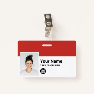 Custom Employee - Photo, Bar Code, Logo, Name ID Badge