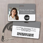 Custom Employee - Photo, Bar Code, Logo, Name