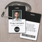 Custom Employee - Photo, Bar Code, Logo, Name