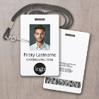 Custom Employee - Photo, Bar Code, Logo, Name