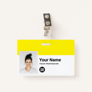 Custom Employee - Photo, Bar Code, Logo, Name ID Badge