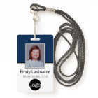 Custom Employee - Photo, Bar Code, Logo, Name