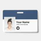 Custom Employee - Photo, Bar Code, Logo, Name