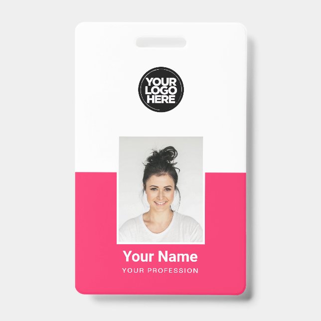 Custom Employee Photo Company Security Id Badges (Front)