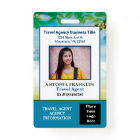 Custom Employee Photo Logo Bar Code Name