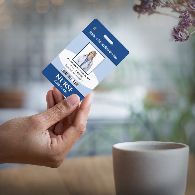 Custom Employee Photo Logo Bar Code Name ID Badge (Creator Uploaded)