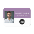 Custom Employee Photo, Logo, Name - Can edit colou