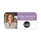 Custom Employee Photo, Logo, Name - Can edit colou