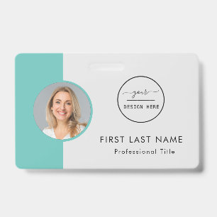 Custom Employee - Photo, Logo, Name ID  Badge