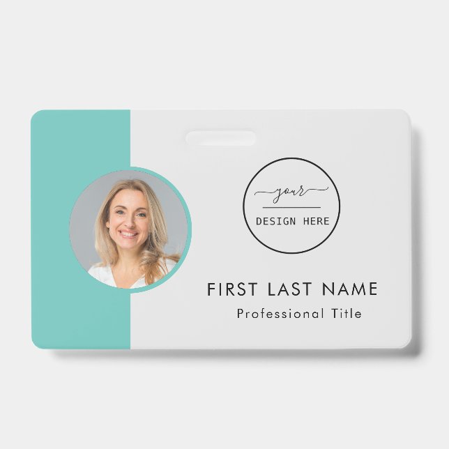 Custom Employee - Photo, Logo, Name ID  Badge (Front)