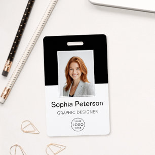 Custom Employee Photo, Logo, Name ID Badge