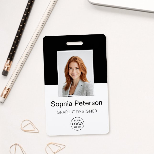 Custom Employee Photo, Logo, Name ID Badge (Creator Uploaded)