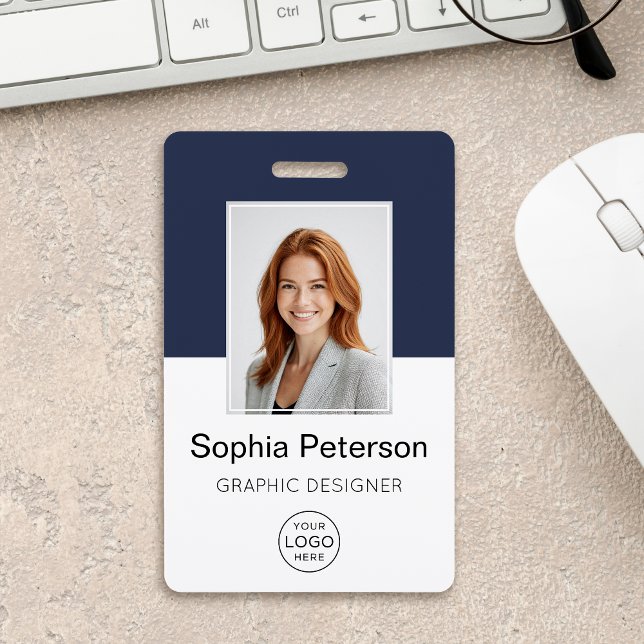 Custom Employee Photo, Logo, Name ID Badge (Creator Uploaded)