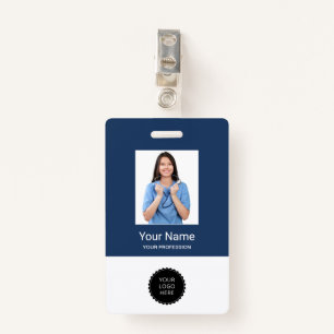 Custom Employee Photo Logo Office Name Tags Badges ID Badge