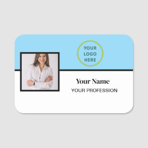 Custom Employee Photo, Logo, Profession Name Tag