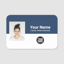 Custom Employee Photo, Logo, Profession