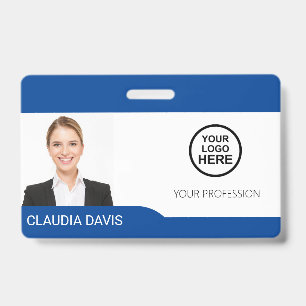 Custom Employee Photo,Name , Logo, Bar Code, Badge ID Badge